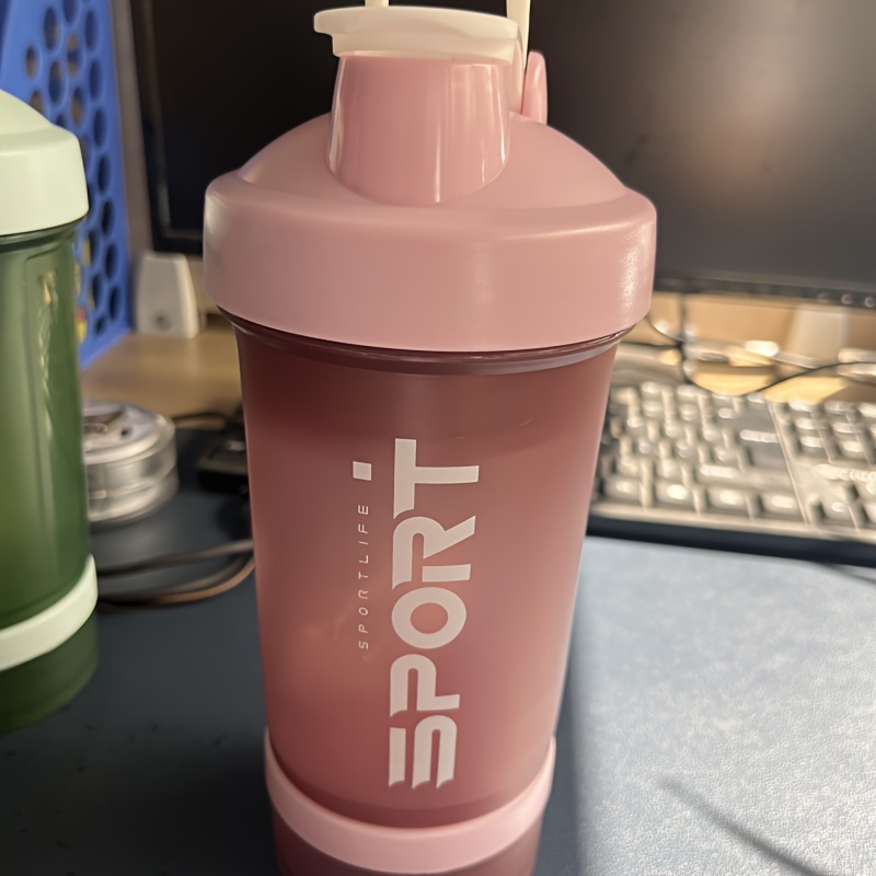 3 Tier Shaker Bottle, Protein Shakes With Powder Storage Box
