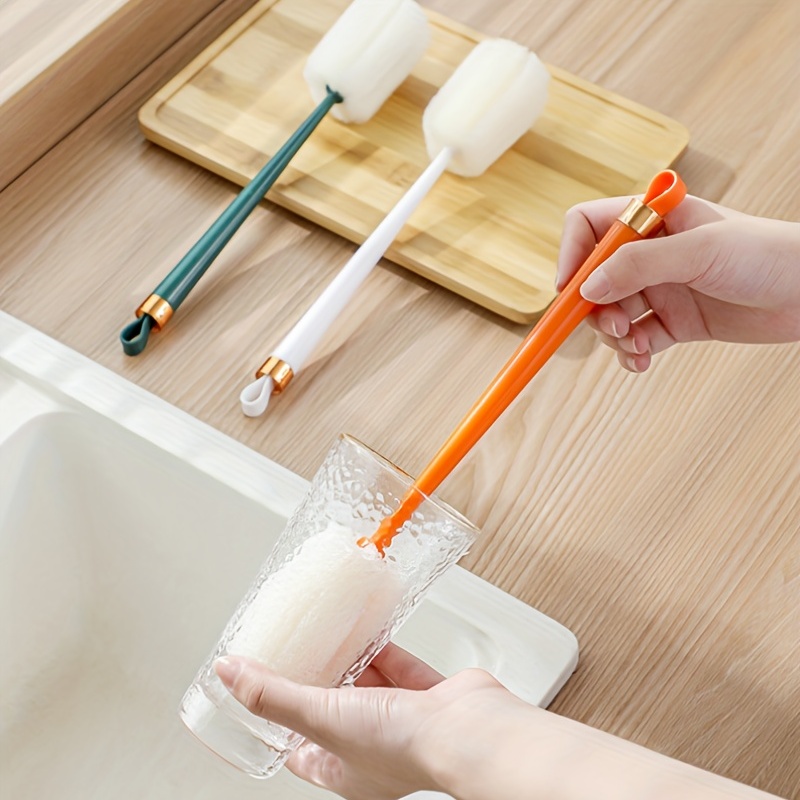 1pc Cup Brush Cleaner Long Handle Small Brush For Tea, Sponge For Water  Cup, Milk Bottle, Cup, Glass And Other Kitchen Cleaning Tools