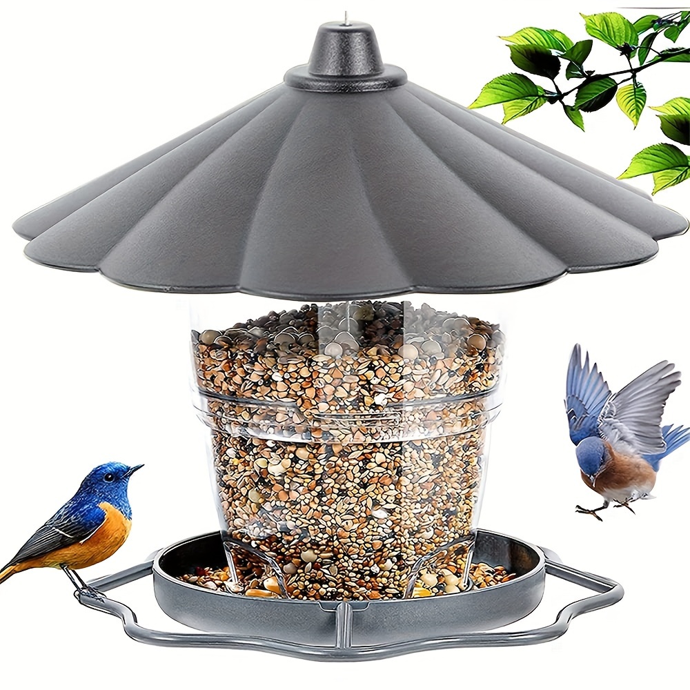 

1pc Bird Feeder, Outdoor Lantern Bird Feeder, Waterproof Bird Feeder, Home Hanging Bird Feeder Suitable For Home Courtyard