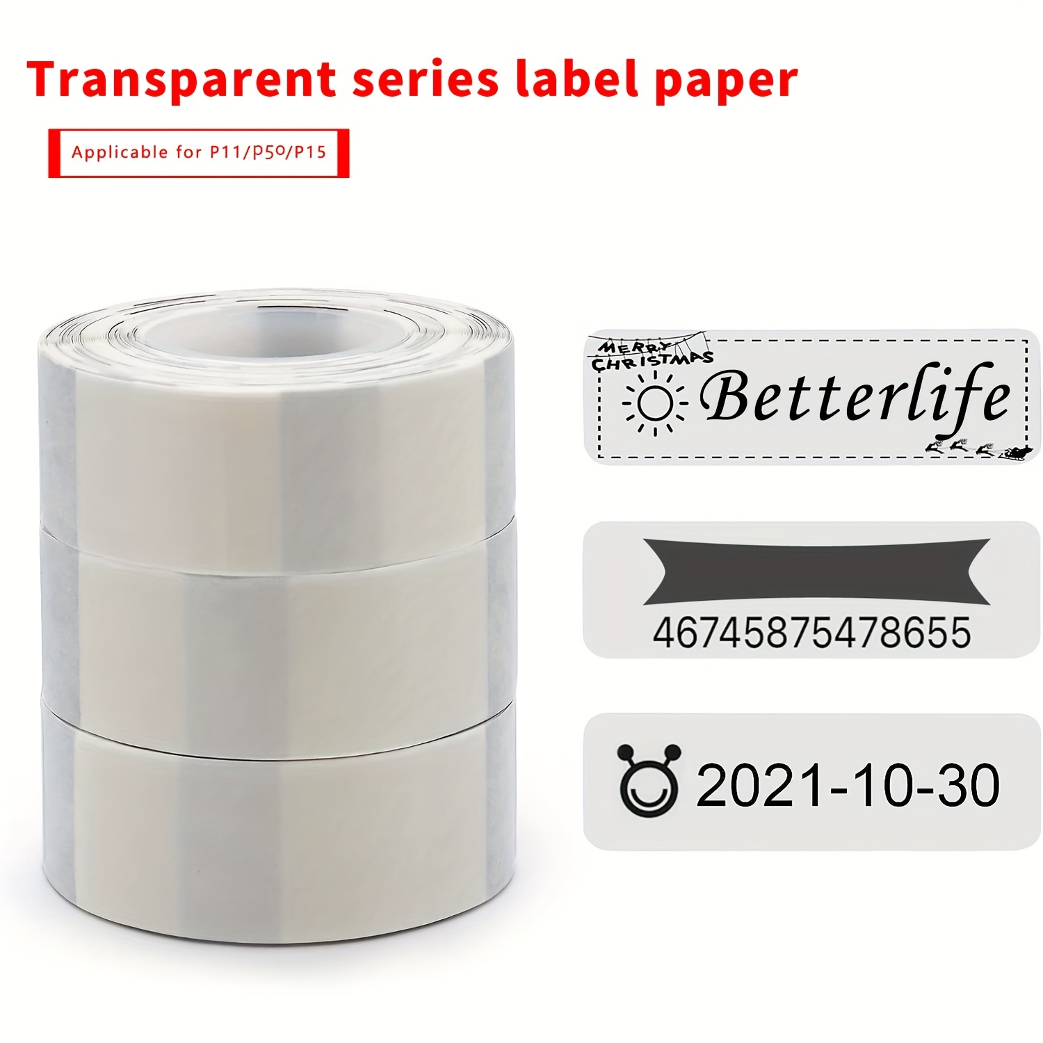P15 Label Printer Sticker Waterproof Self-adhesive P15 Thermal