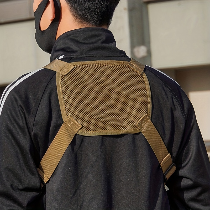 Bolso Cruzado De Pecho Para Hombre, Mochila Pequeña Multifuncional A  Cuadros De Gran Capacidad Para Viajes, Deportes, Camping - Temu