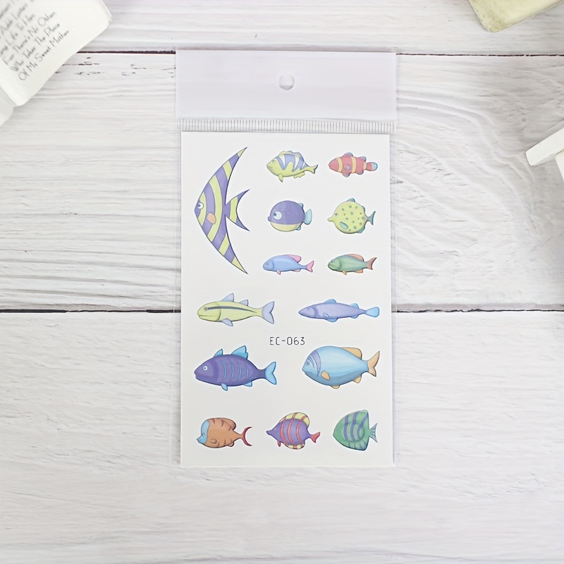 Small Embroidery Stickers Blue Beach Camping Whale Stickers - Temu
