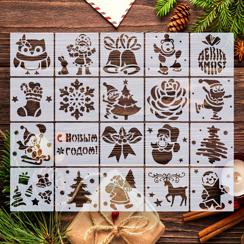 Christmas Stencils: Paint Beautiful Holiday Decorations On - Temu