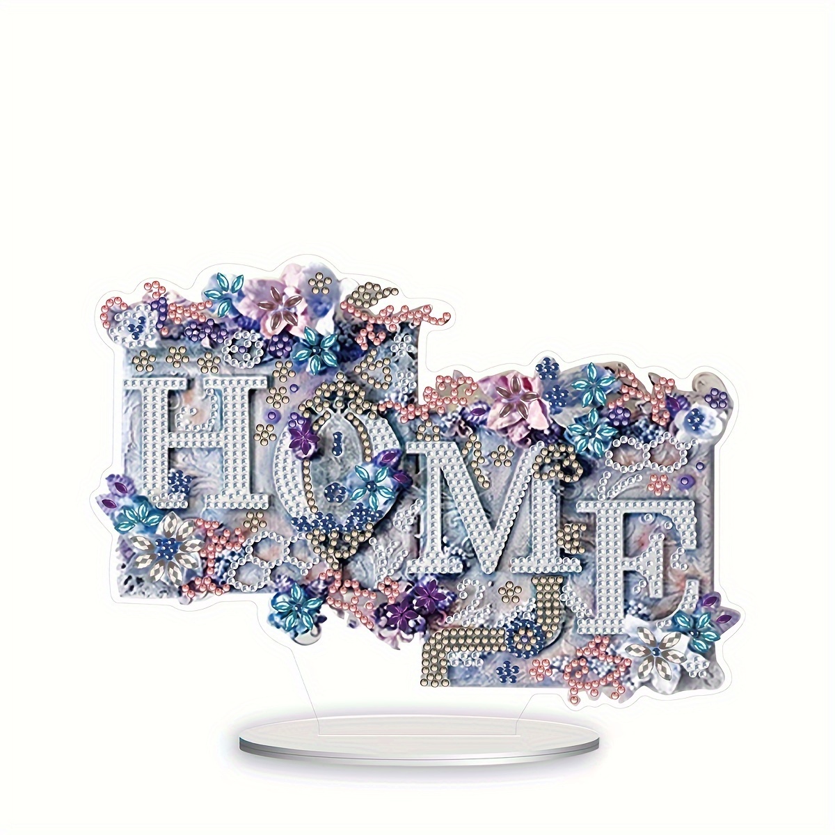 

Letter Diy Diamond Painting Ornaments, 5d Diamond Art Desktop Decor Special Gems Mosaic Art Crafts Bedroom Table Decor Gift Box