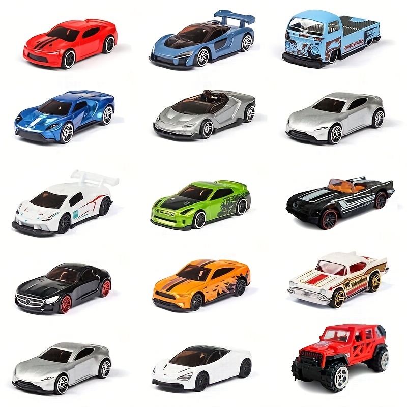 5pcs/set Diecast Simulation 1:64 Mini Kids Toy Car Vehicle Sliding Alloy  Sports Car Model Set Multi-style Gift Toys For Children
