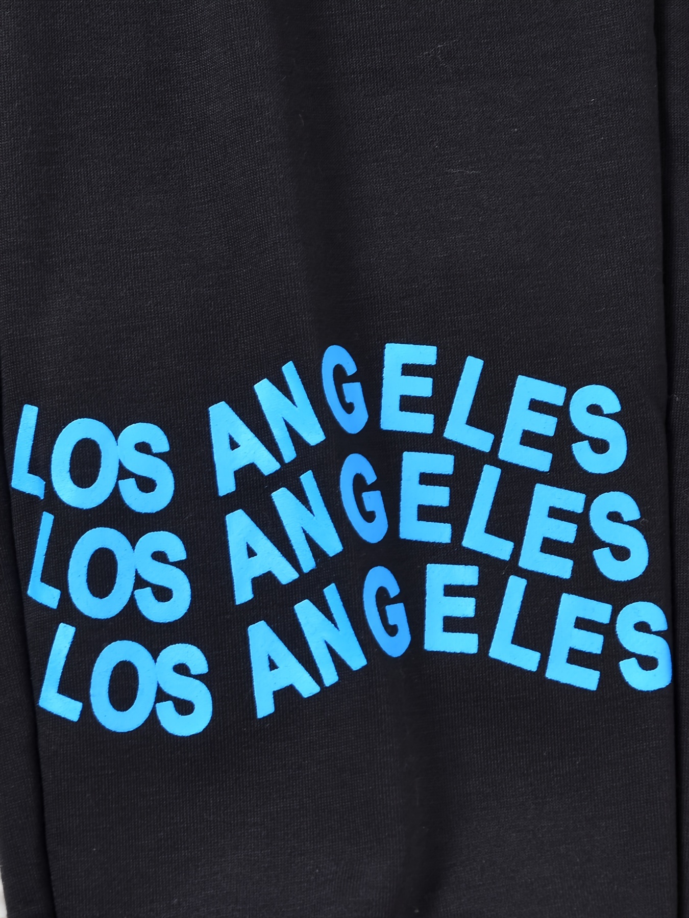 Girls Sweatpants with Letter Graphic