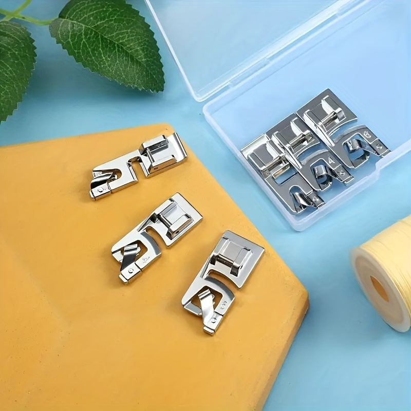 Narrow Rolled Hem Sewing Machine Presser Foot Set Suitable For Household  Multi-function Sewing Machines 3 Mm 4 Mm And 6 Mm (3)