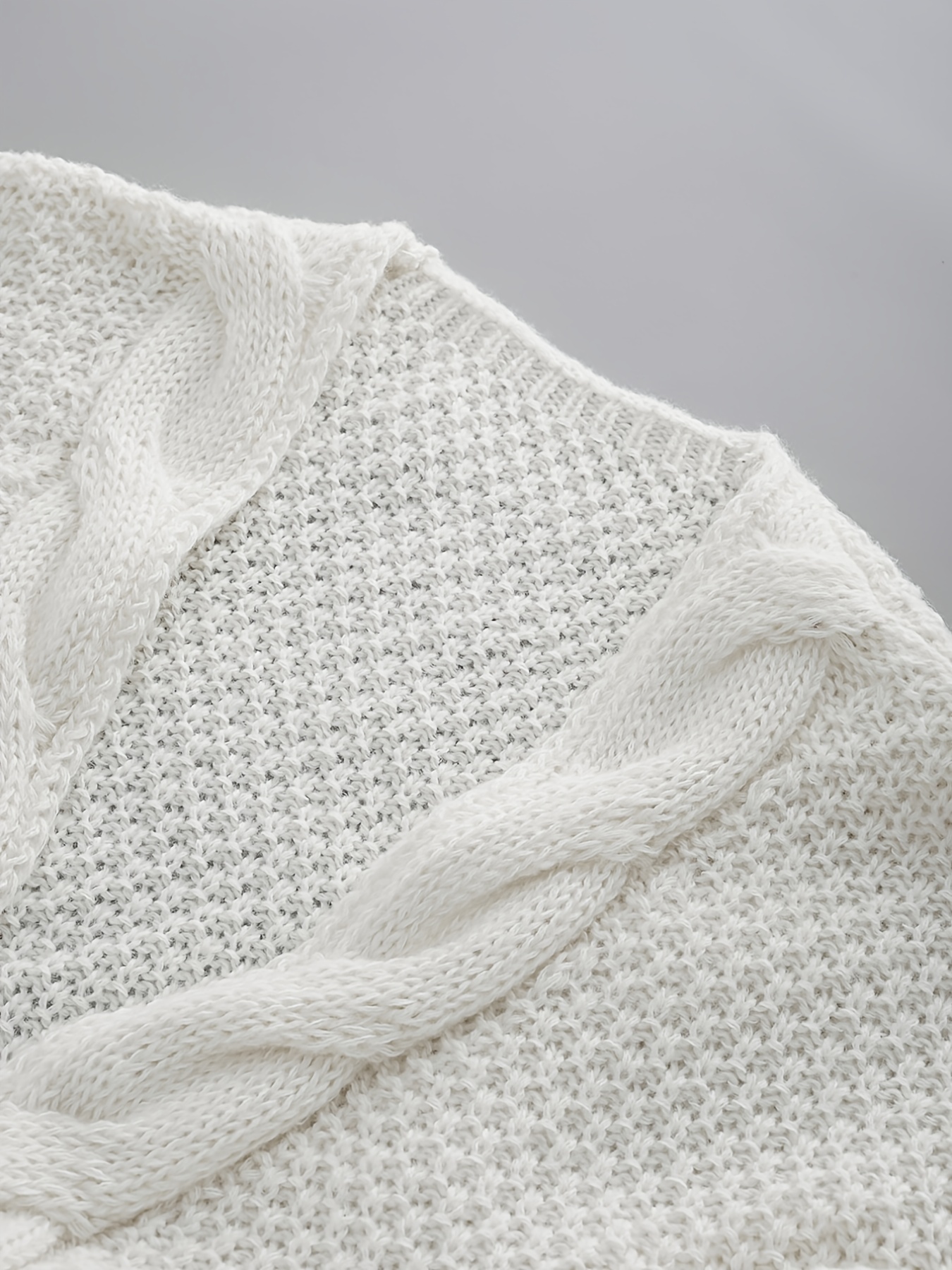 Maternity Knitted Sweater Top with Loose Pocket