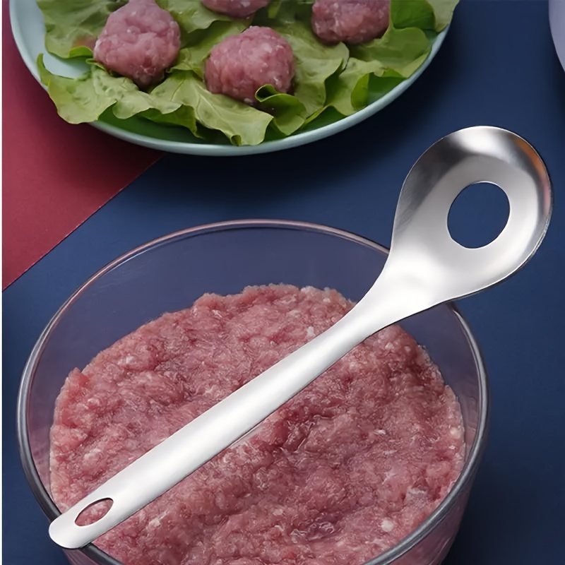 Creative Kitchen Triple Meatball Maker,2023 Meat Baller Spoon with Cutting Spade,DIY Meatball Making Set,Home Cooking Tools for Quick Cooping Cookie