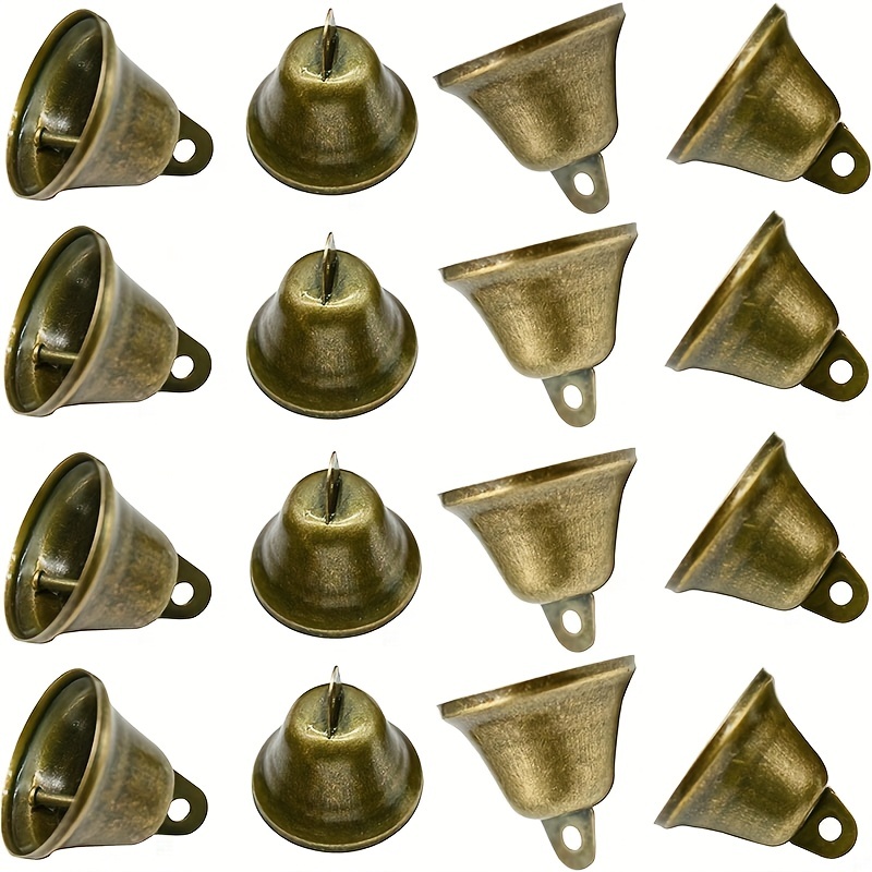 Mini Bells Vintage Bronze Color Small Ringing Bells Alloy - Temu