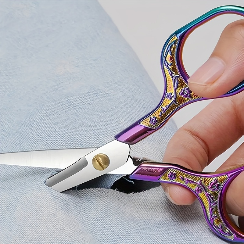 Stainless Steel Vintage Sewing Scissors Perfect Fabric - Temu