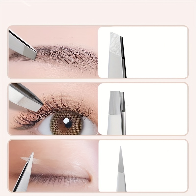 Conjunto Pinzas Cejas Acero Inoxidable Herramienta - Temu