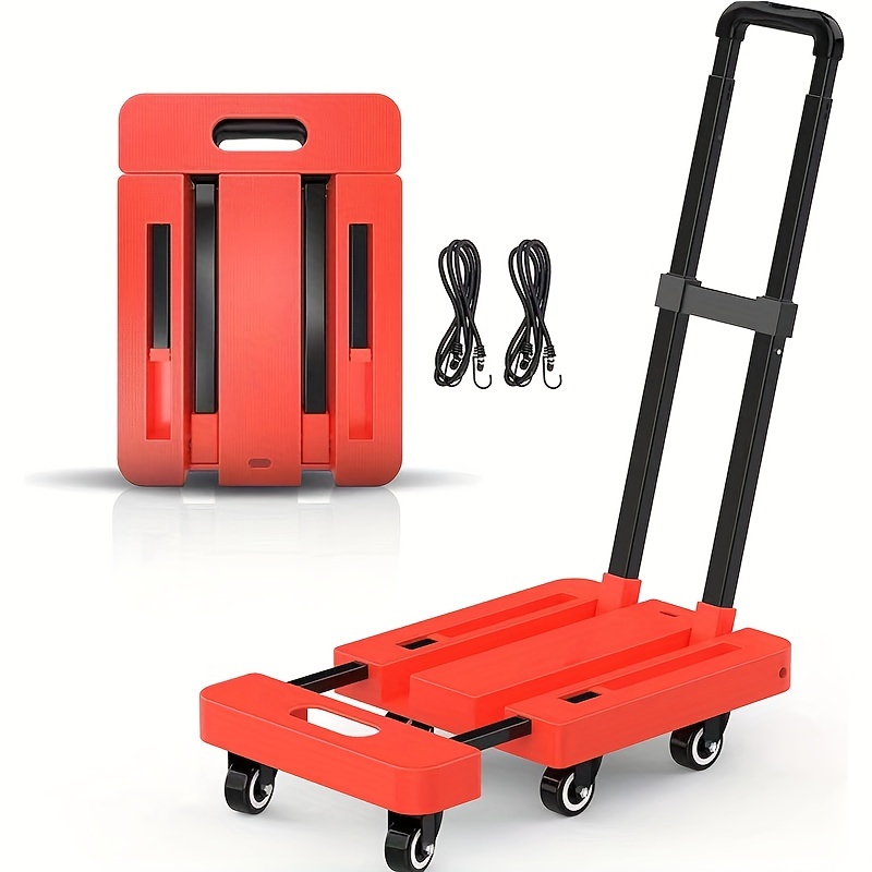Folding Trolley Case, Silent Wheels, Boarding Trolley Case, Aluminum  Trolley, Tsa Customs Lock Suitcase - Temu