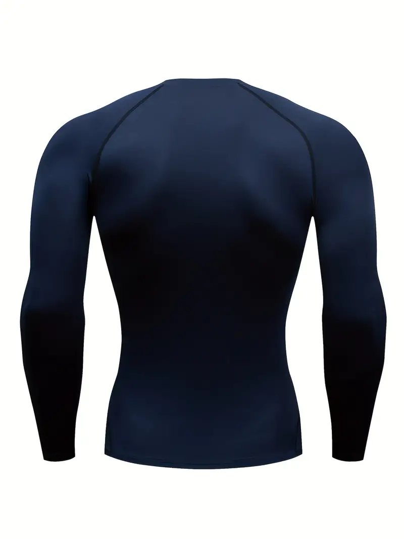 Men's Compression Shirts: Get Fit Fast Long Sleeve Athletic - Temu