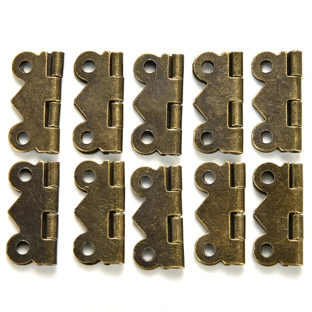 Golden Butterfly Hinges, Folding Hinges,Mini Hinges for Home Furniture  Cabinet Hardware Door Drawer Cupboard with Screw Open 270 Degree (32 x 25  mm/ 1.25 x 0.98 (LxW)) Pack of - (10) : : Home Improvement