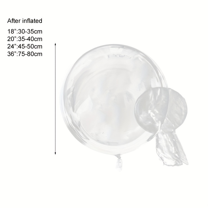 Helium Style Transparent Bubble Clear Balloons Led Light - Temu Canada