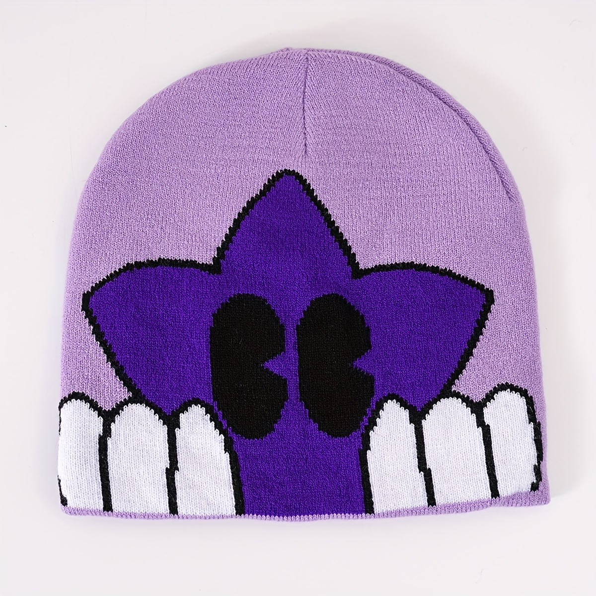 star jacquard anime beanie candy color hip hop skull cap - Temu
