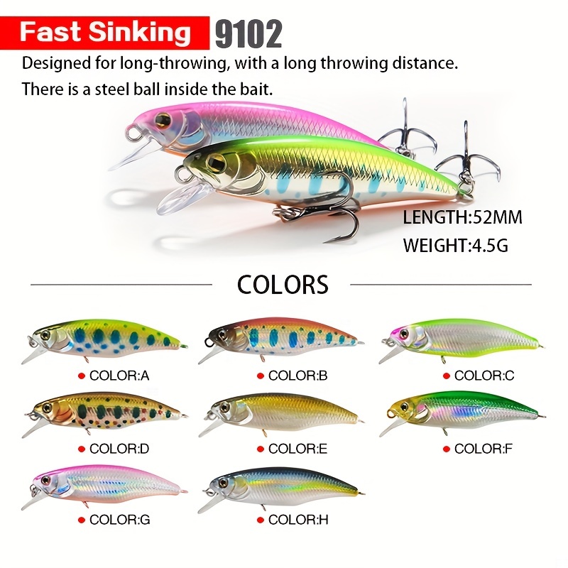 Pencil Fishing Lure Sinking Jerkbait Wobblers for Pike Bass Trout