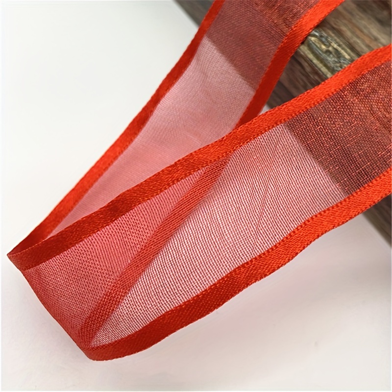 1pc 5 Yards 20mm Ribbon Organza Ribbon For Bow Wedding Christmas Decoration Handmade Gift Wrapping