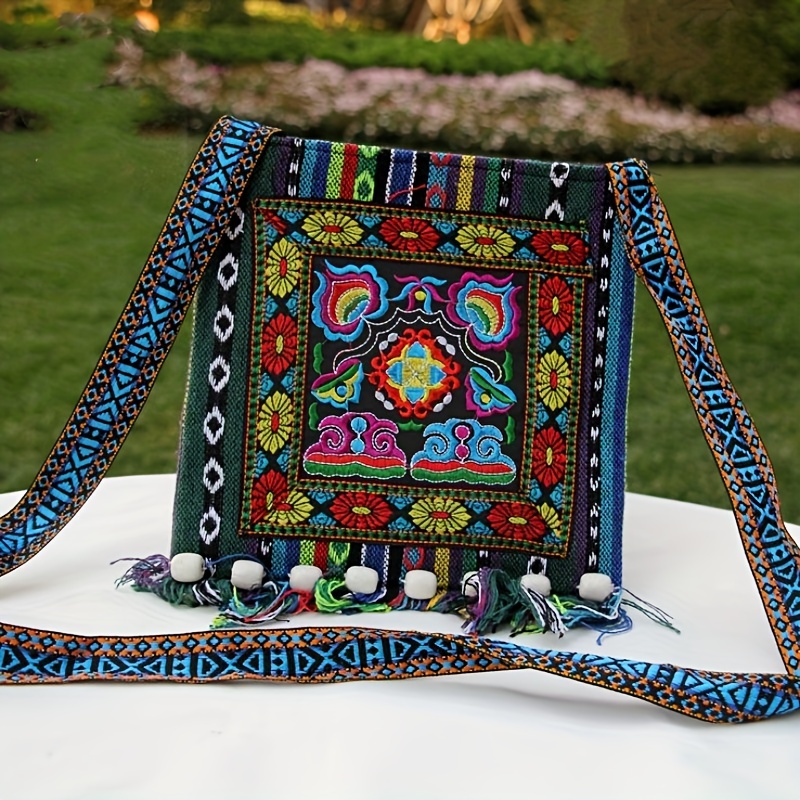 Hmong Inspired Duffle Bag Ethnic Fashion Design Travel Bag 
