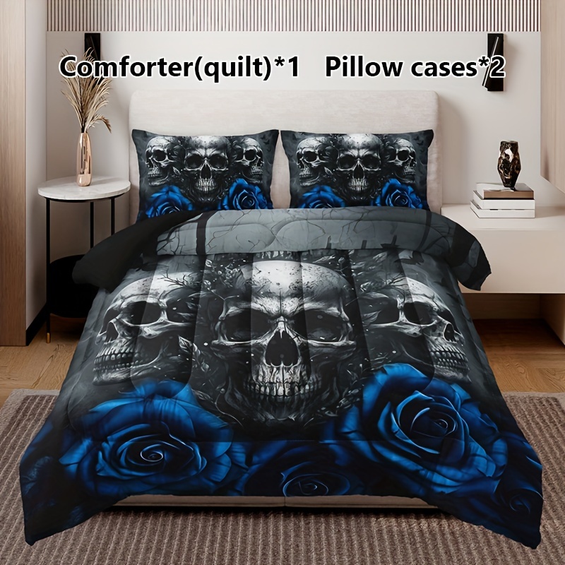 Queen size skull discount blanket