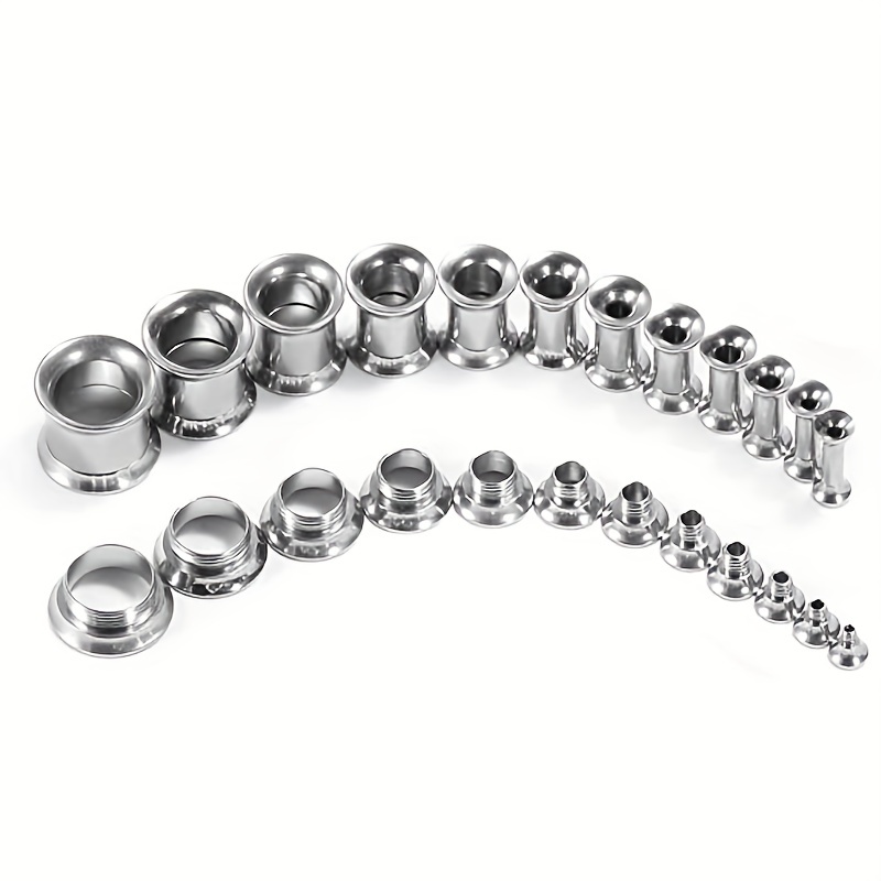 Men's Double Flared Ear Gauges for Piercing