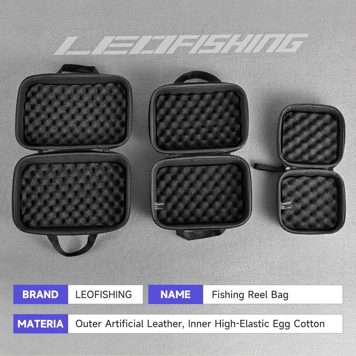 LIOOBO Casting Baitcast Reels Fishing Spinning Reel Cover Reel Bag Fishing  Equipment Protective Case Bag Storage Bag for Fishing Accessories, black :  : Sports & Outdoors