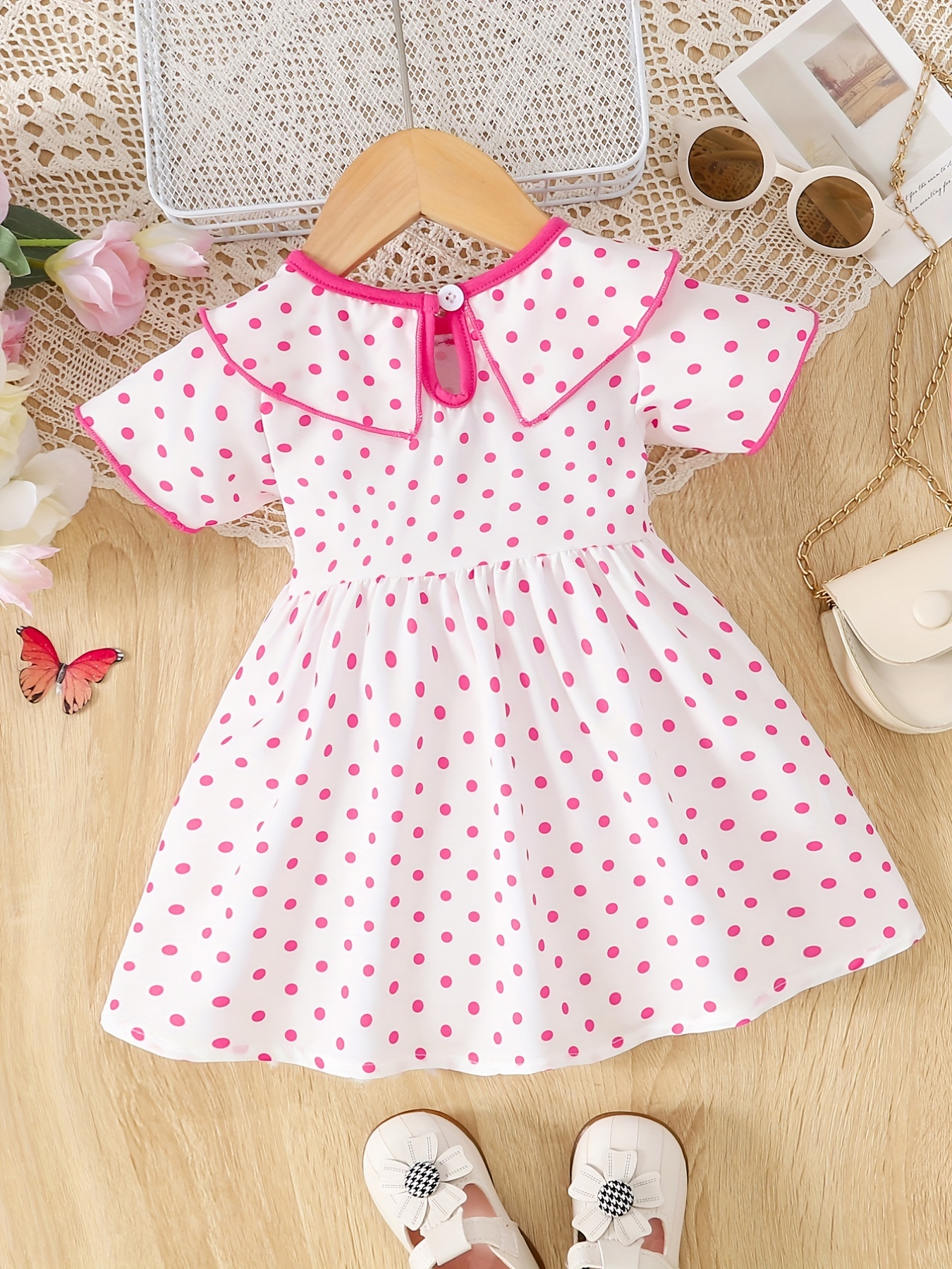 Modern Polka Dot Labor & Delivery Gown