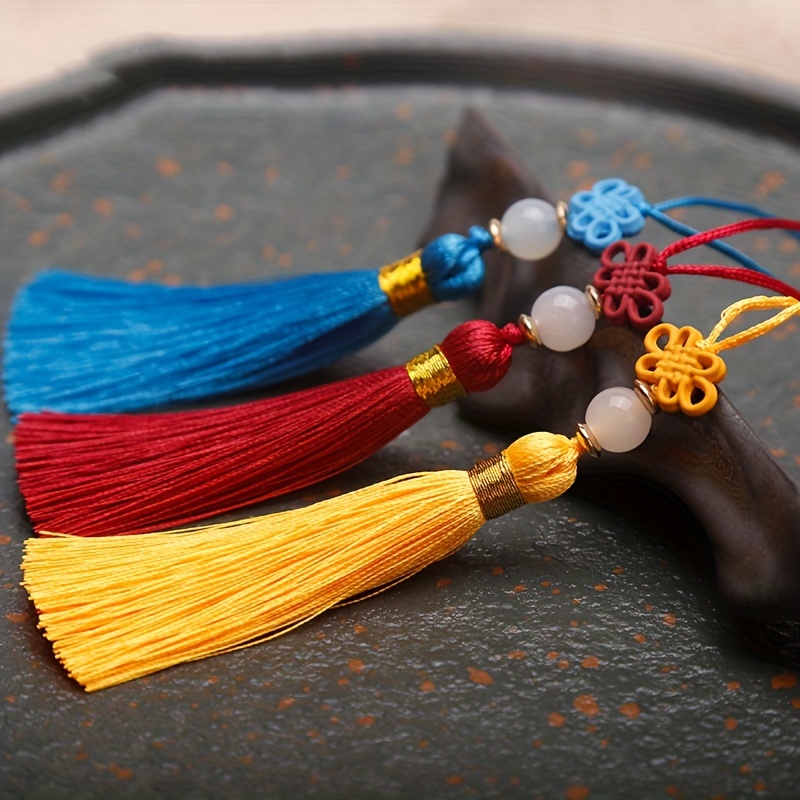 Korean Velvet Tassels Pendants Handmade Diy Making Parts - Temu
