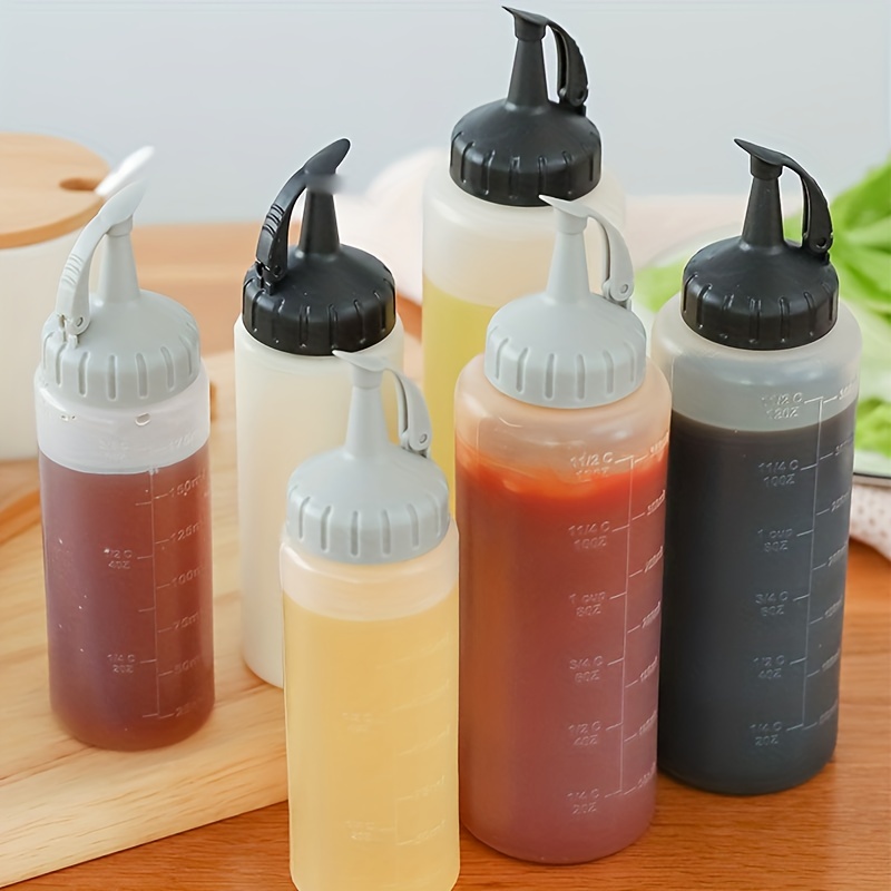 Plastic Squeezy Sauce Bottle Oil Dispenser Bottle Kitchen