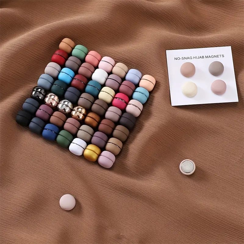 Macaroon Candy Color Hijab Magnetic Pins Frosted Strength - Temu