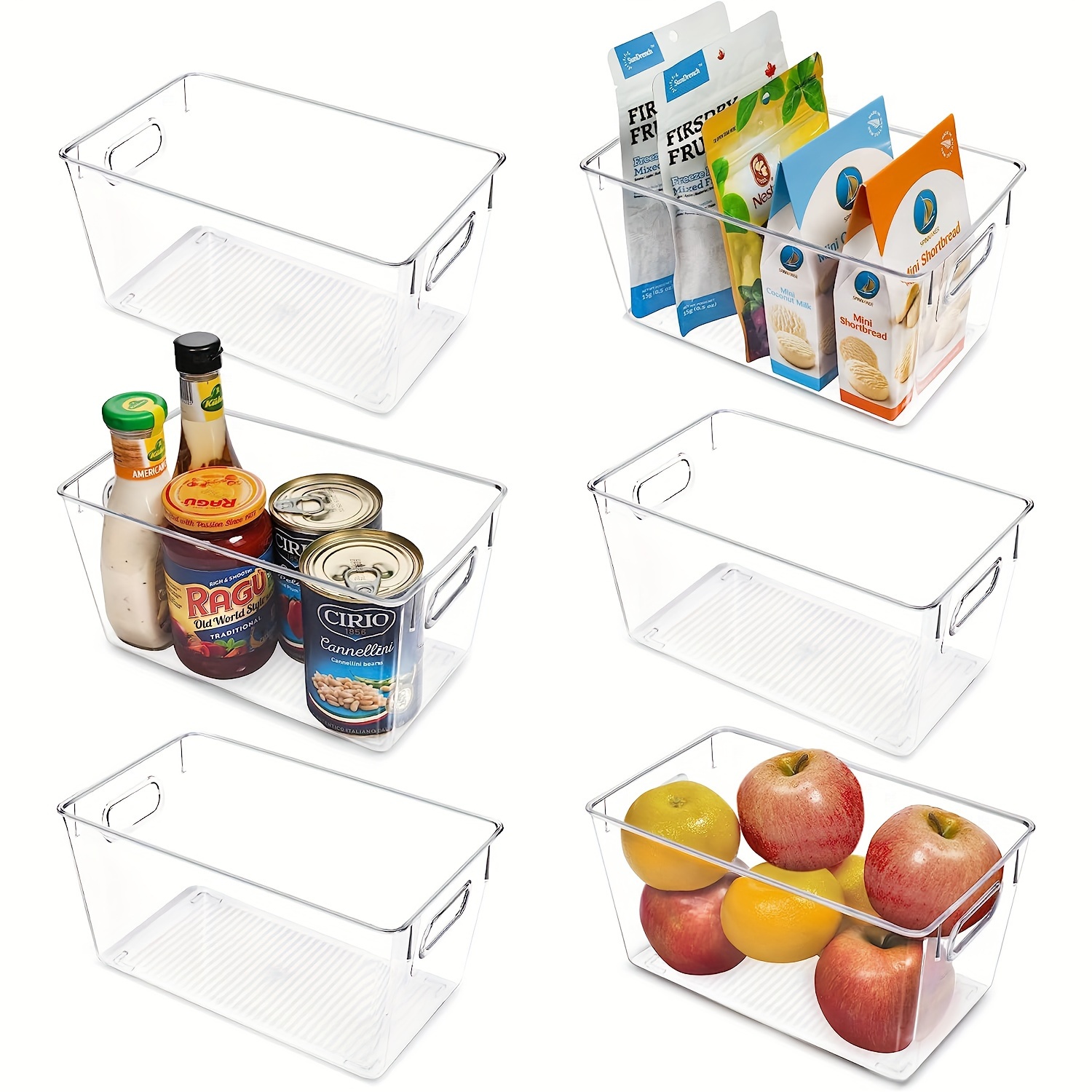 Refrigerator Clear Stackable Storage Box with Handles Deep Plastic Fridge  Box for Food and Kitchen Accessories Storage Organizer for Fridge, Freezer  or Pantry - China Refrigerator Storage Box and Food Storage Box