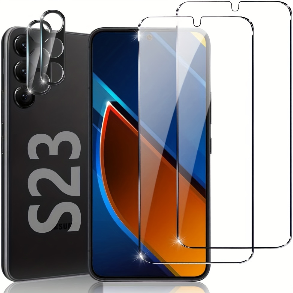 Protecteur d'écran adapté pour Samsung S23 FE - Verre de protection  Compatible les