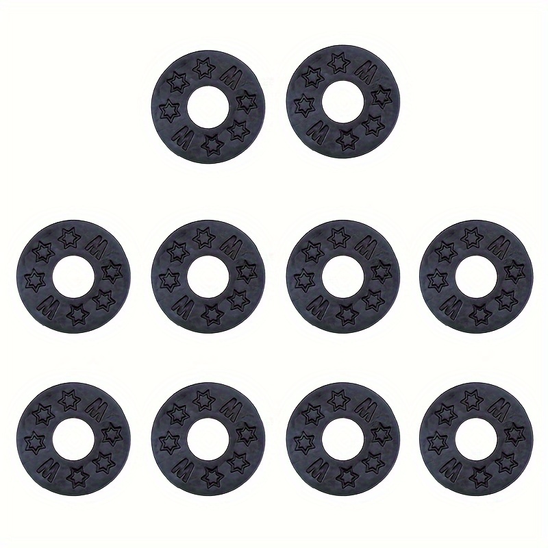 10pcs Guitar Strap Guitar Protector Guitar Locks Black Guitar Strap Locking Soft Pe Plastic Strap Locks