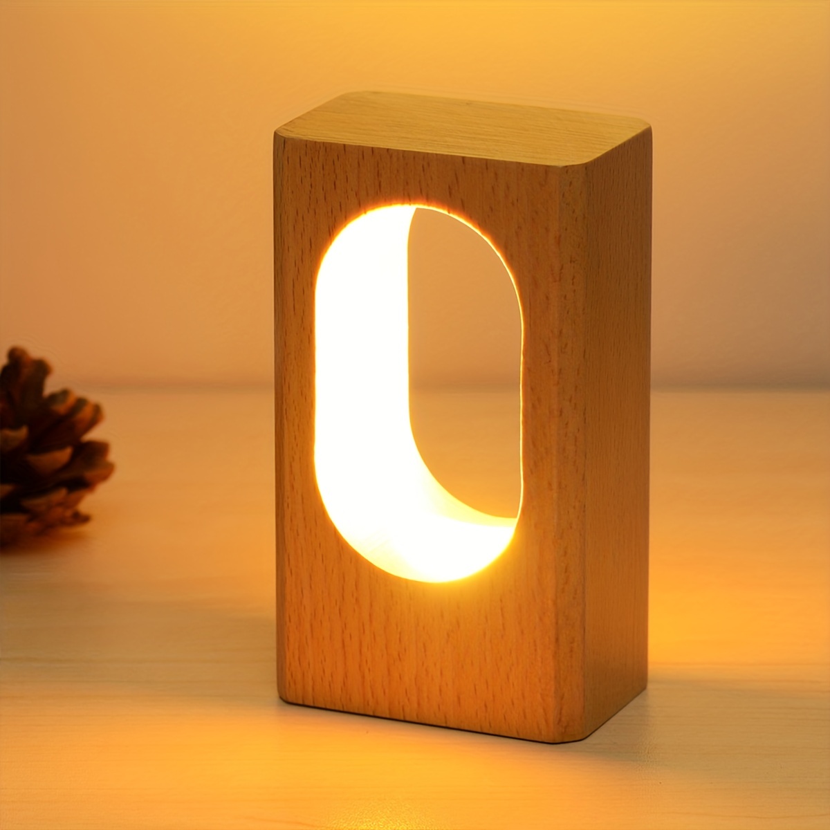 Base Lumineuse En Bois 1 Pièce Petit Présentoir LED En Bois - Temu Belgium