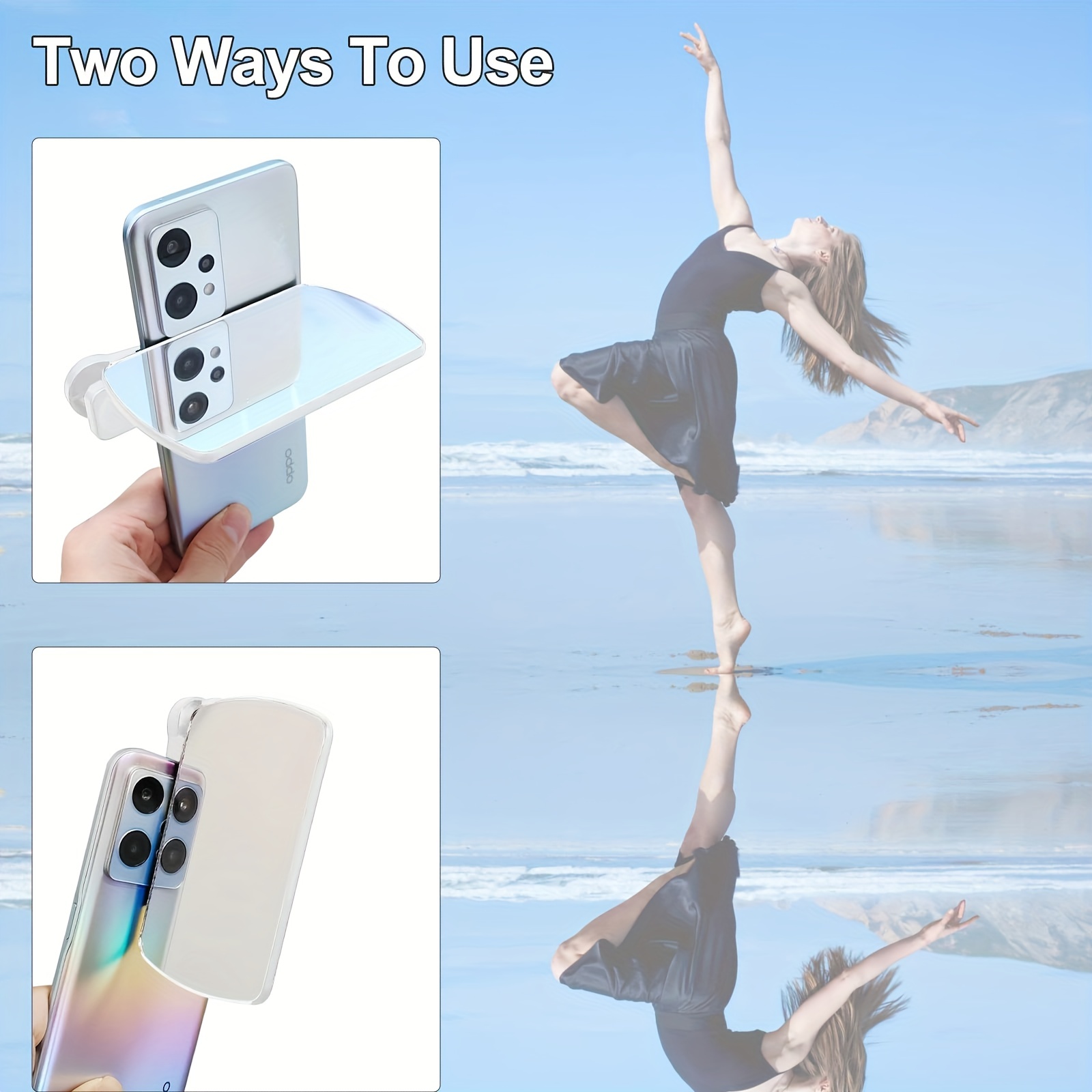 Cell Phone Reflective Shooting Clip Sky Mirror Outdoor Temu