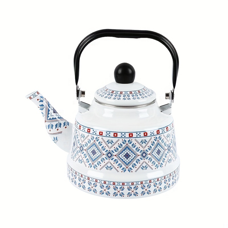 1.5L Porcelain Enamels Cute Teapot Kettle Coffee Milk Teapot Medicine Pot  Induction Cooking Gas Universal Household - AliExpress