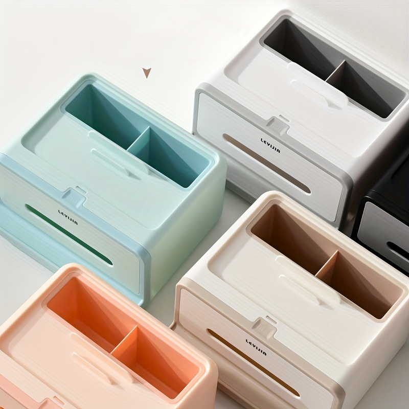 Multi-functional Storage Box, Macaron Color Office Desktop Storage
