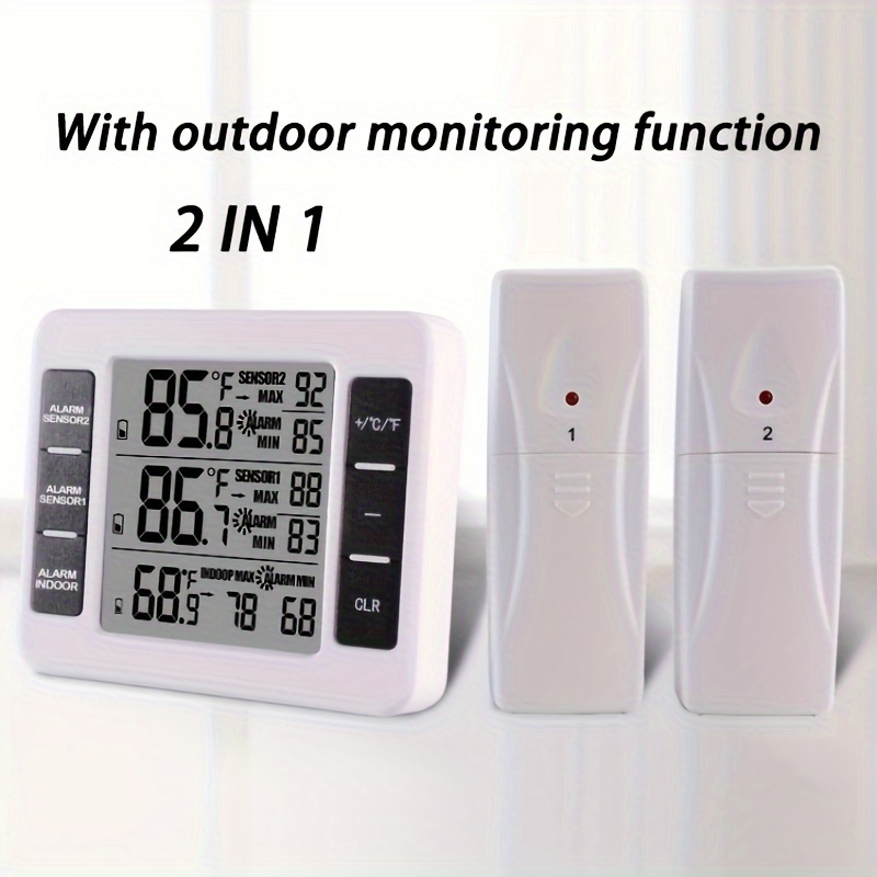 Suction Type Round High Accuracy Thermometer For Window Indoor Outdoor  Window Wall Greenhouse Garden Home Temperature Monitor - AliExpress