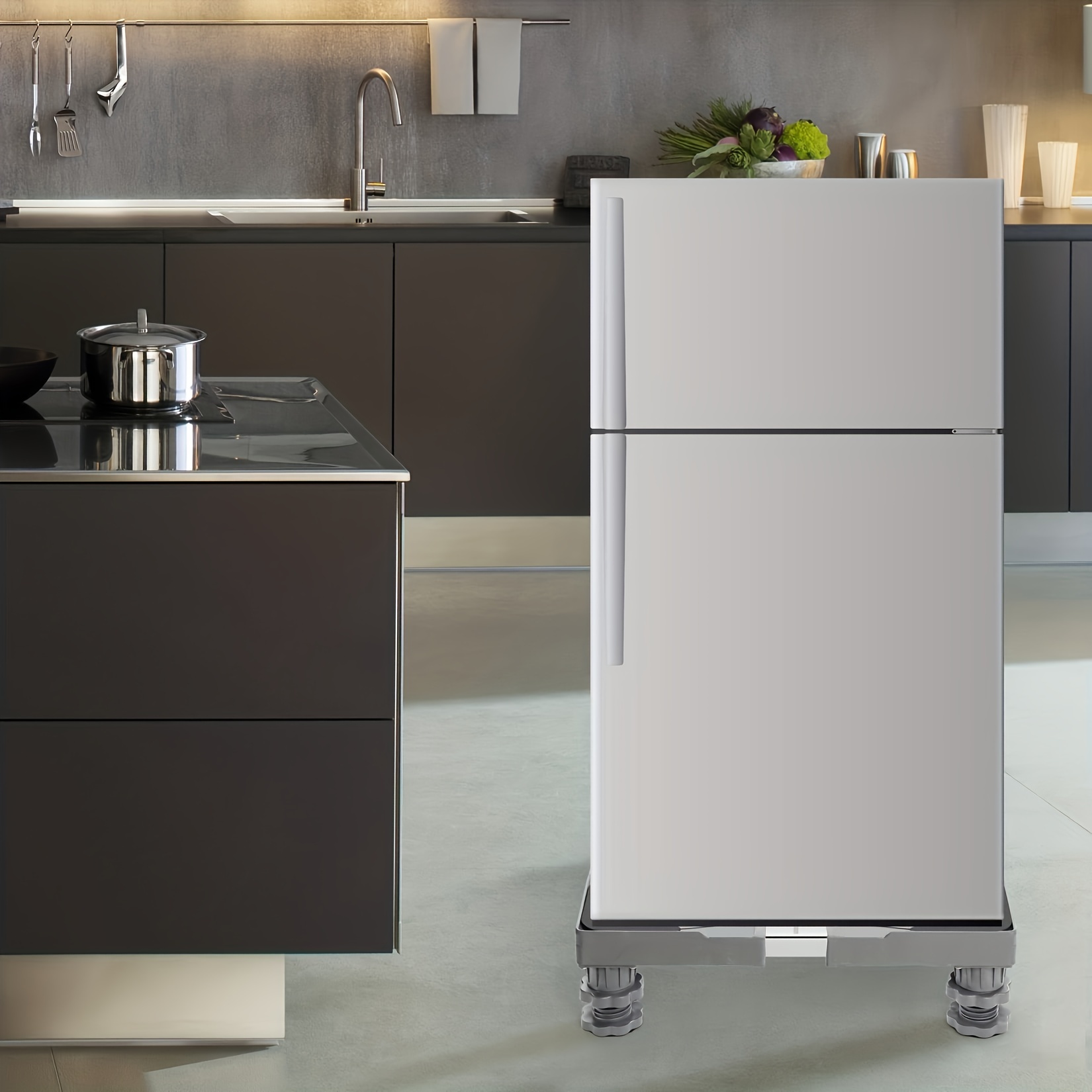 pedestal para lavadora y secadora refrigerador base movil movible soporte  ruedas