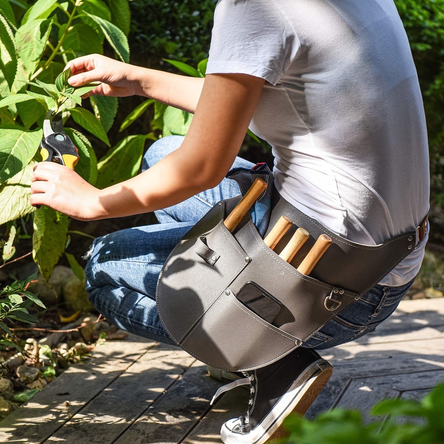 Pochette à outils sac de ceinture 7 poches étui de transport de ceinture à