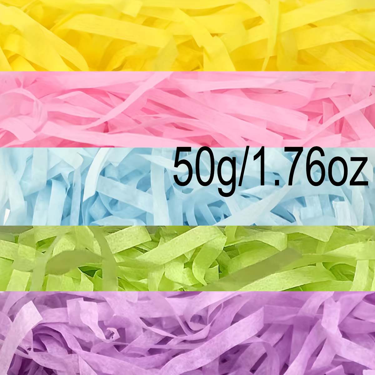 Basket Grass Recyclable Craft Shred Confetti Raffia - Temu