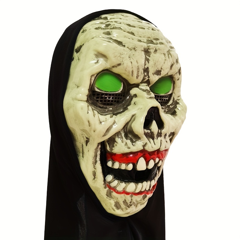 Scary Ghost Face Halloween Mask Scary Mask - Temu