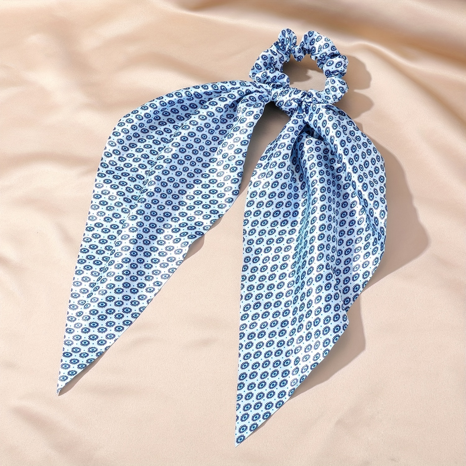 Devil's Eyes Print Hair Tie Elastic Scrunchie Ponytail Holder