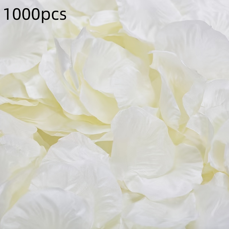 1000pcs Artificial Rose Petals, Romantic Wedding Party Decor, Fake Rose Petals For Valentine's Day Proposal, Major Material: Other