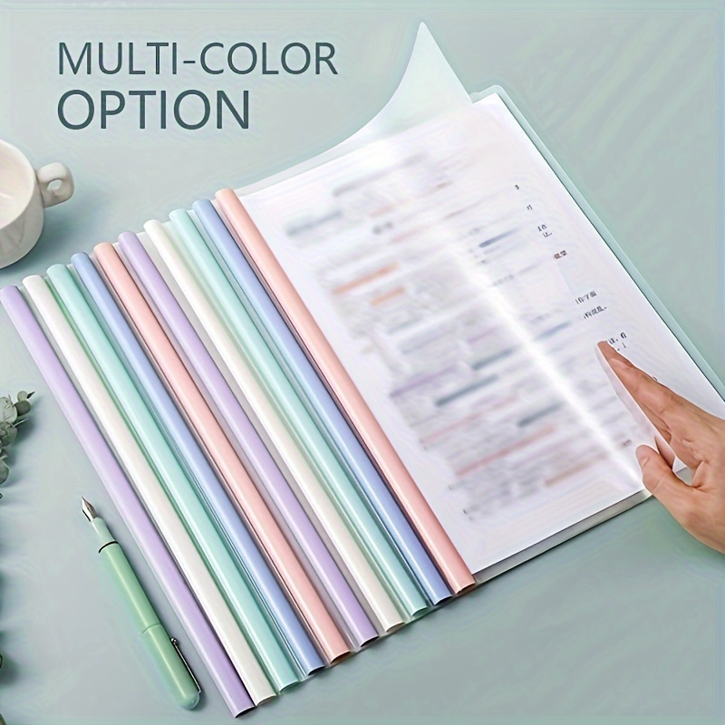 

5pcs A4 File Folders With Draw Rods: Perfect For Office, Home, School & Test Paper Storage!