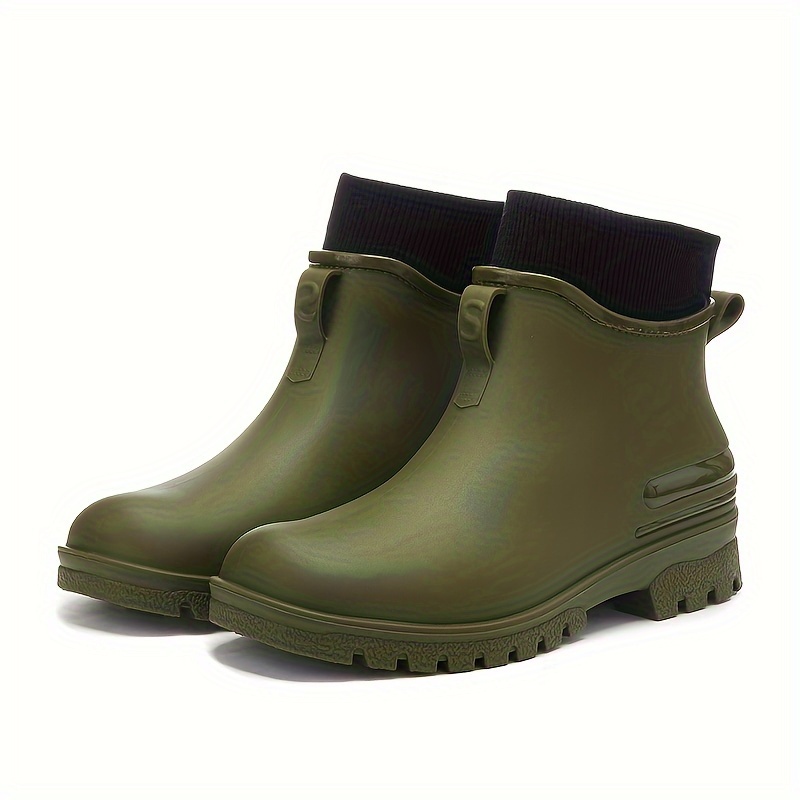 Winter Thickened Warm Short Boots Waterproof Working Rain Boots