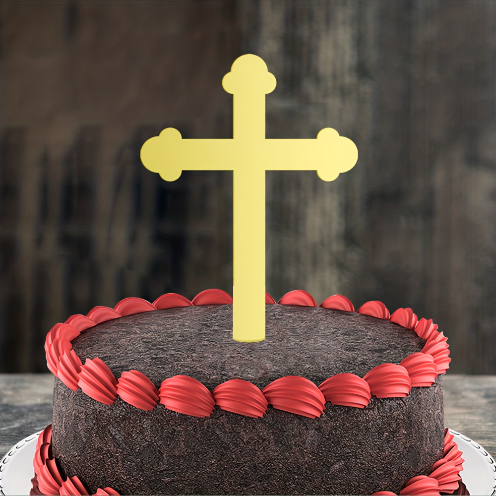 Cross Cake Charm |Mirror Acrylic Cross |Baptism Cake Topper |Christening  Cake Topper |Baptism Cake Charms |God Bless Cake Topper - AliExpress