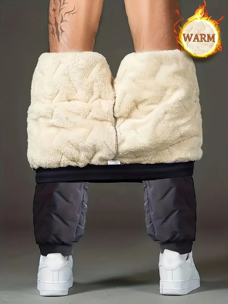 Acheter Pantalon de jogging thermique d'hiver doublé en polaire