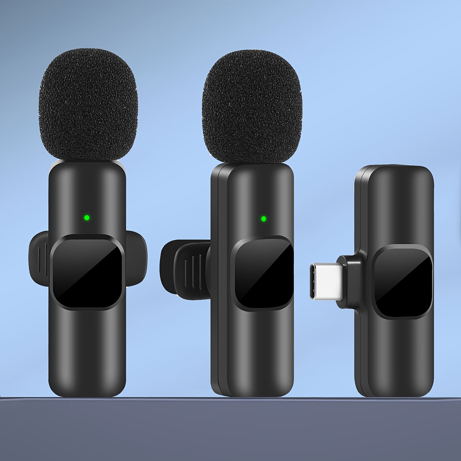 Micrófonos inalámbricos para teléfono Android y computadora/portátil, mini  micrófono de solapa inalámbrico profesional para grabación de video